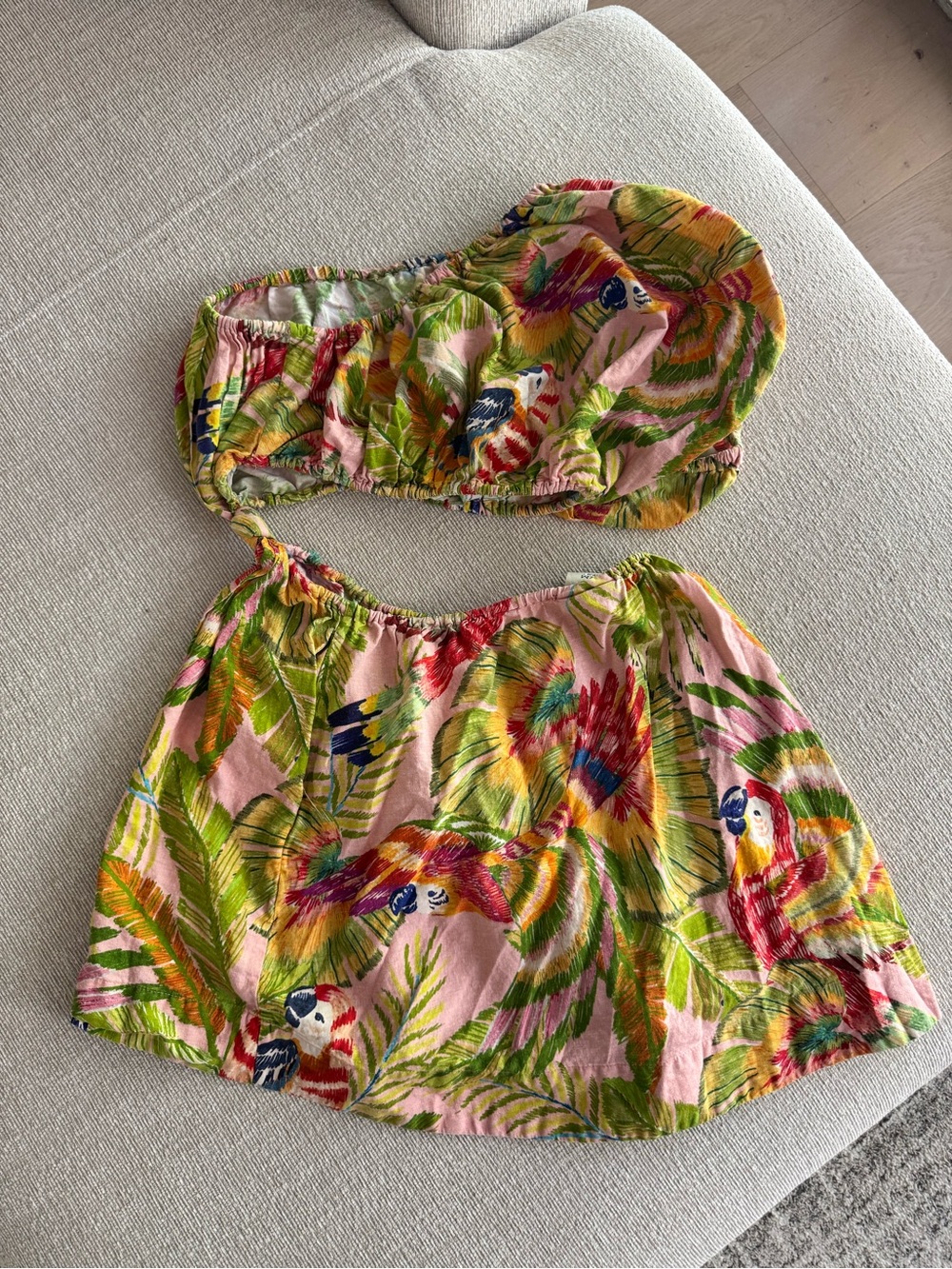Farm Rio Linen Macaw Dress - Picture 3 of 3